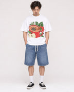 Mockup Boxy Heavyweight Tee White male full-body 03