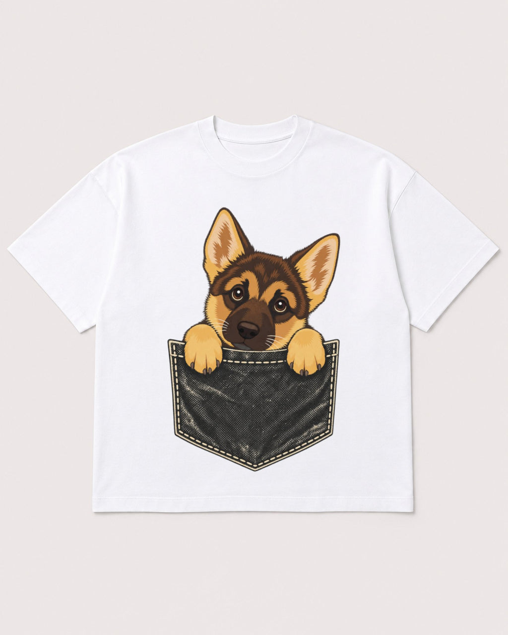 Mockup Boxy Heavyweight Tee White product
