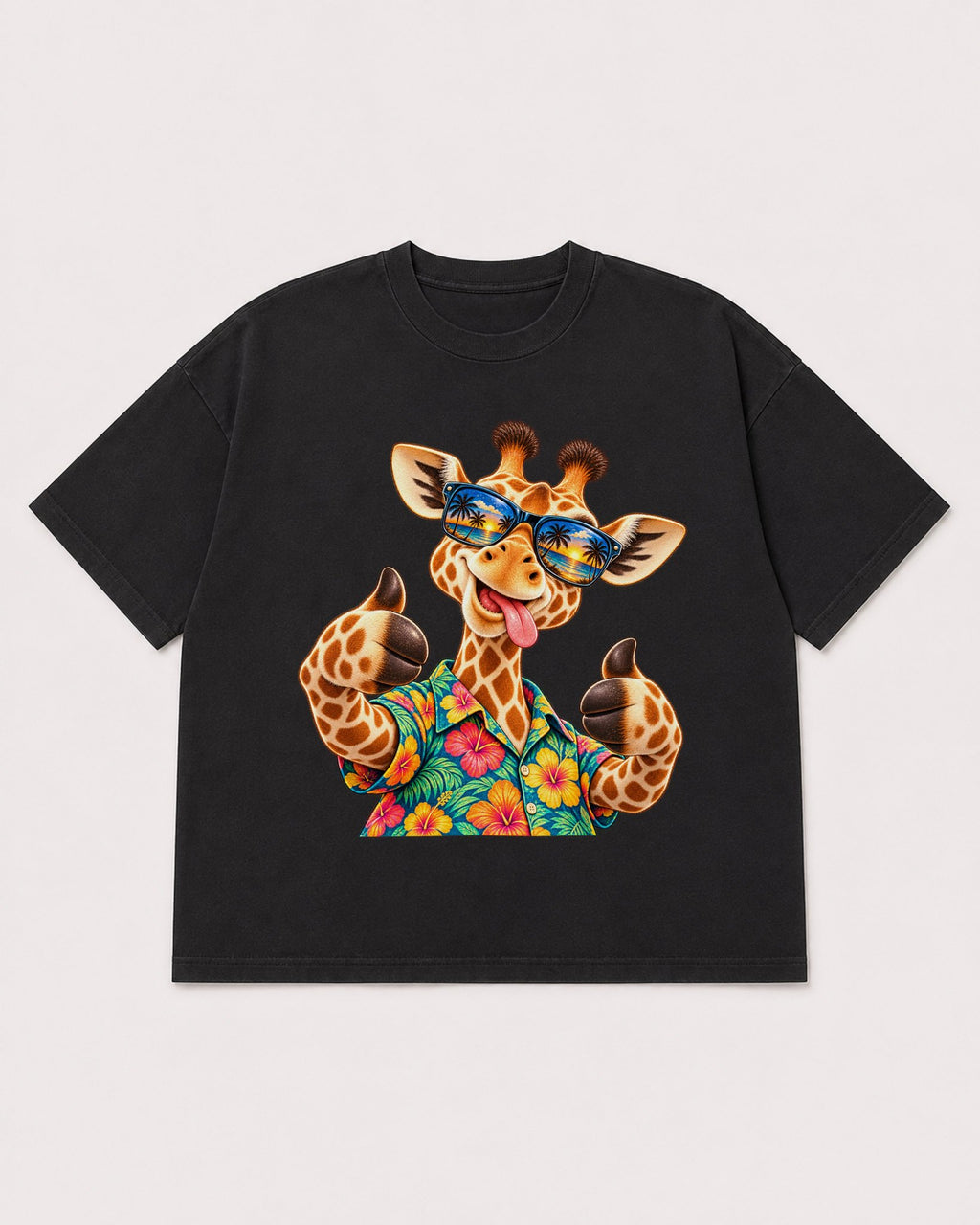 Mockup Boxy Heavyweight Tee Black product