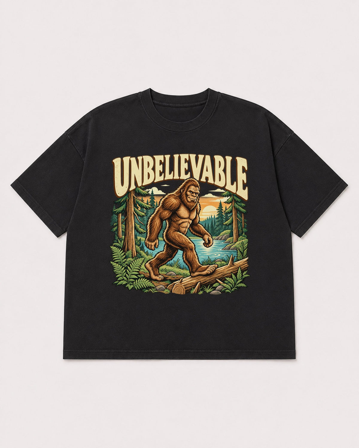 Mockup Boxy Heavyweight Tee Black product