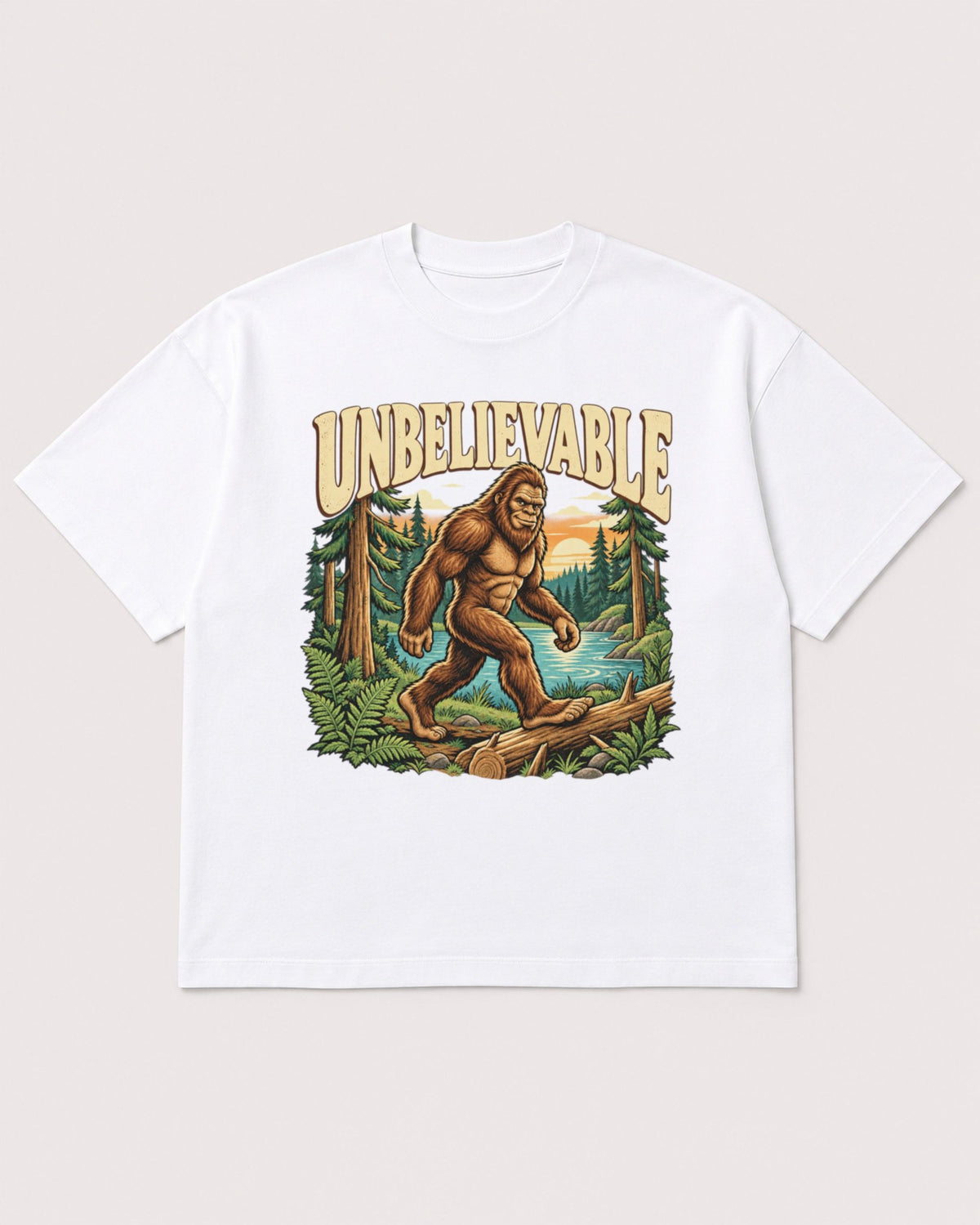 Mockup Boxy Heavyweight Tee White product