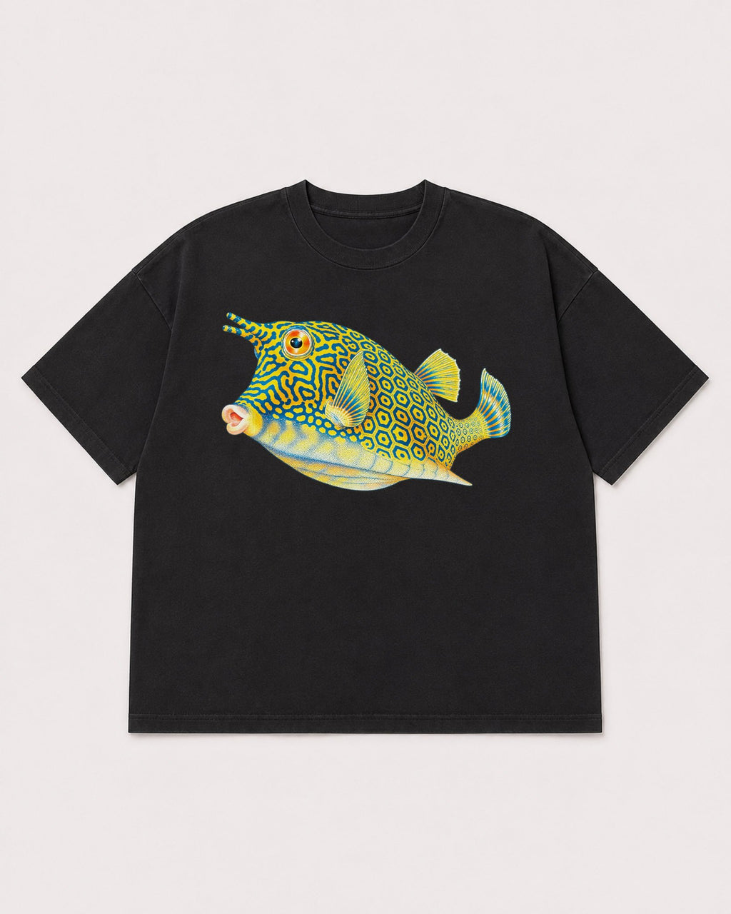 Mockup Boxy Heavyweight Tee Black product