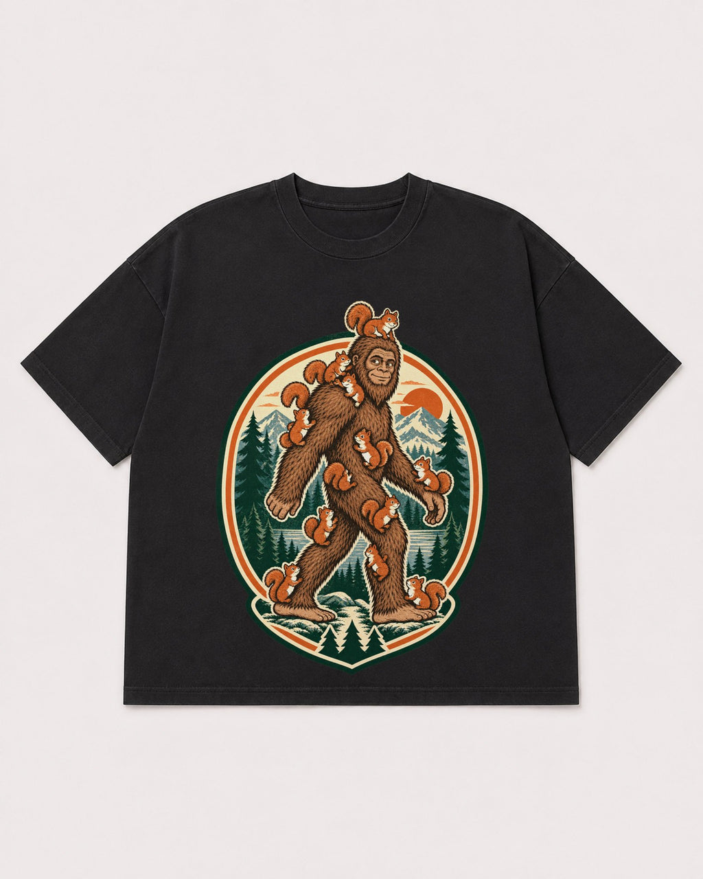 Mockup Boxy Heavyweight Tee Black product