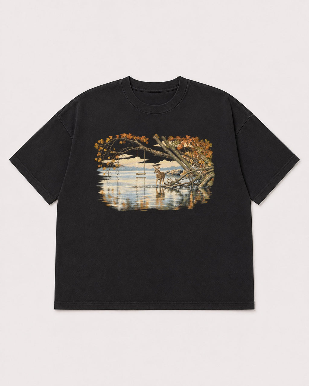 Mockup Boxy Heavyweight Tee Black product