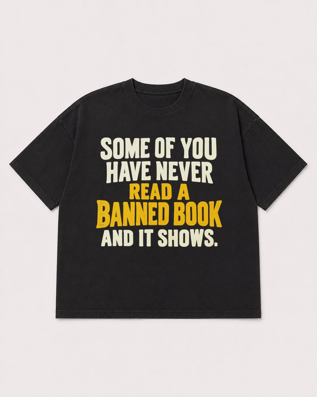 Mockup Boxy Heavyweight Tee Black product