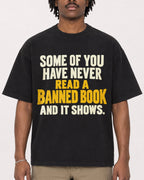 Mockup Boxy Heavyweight Tee Black male close-up 04