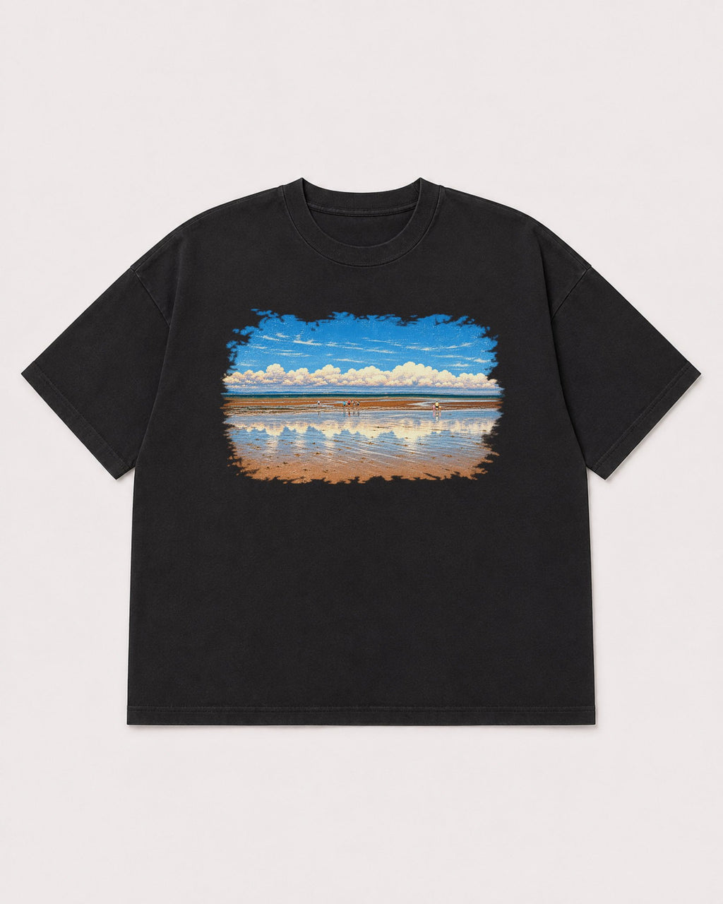 Mockup Boxy Heavyweight Tee Black product
