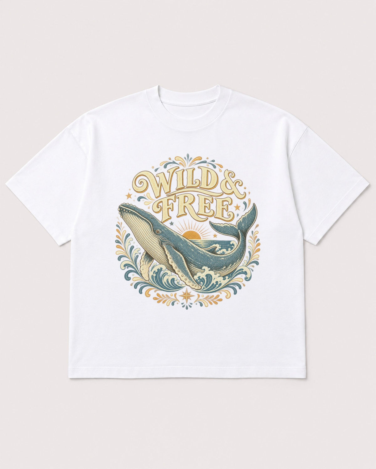 Mockup Boxy Heavyweight Tee White product