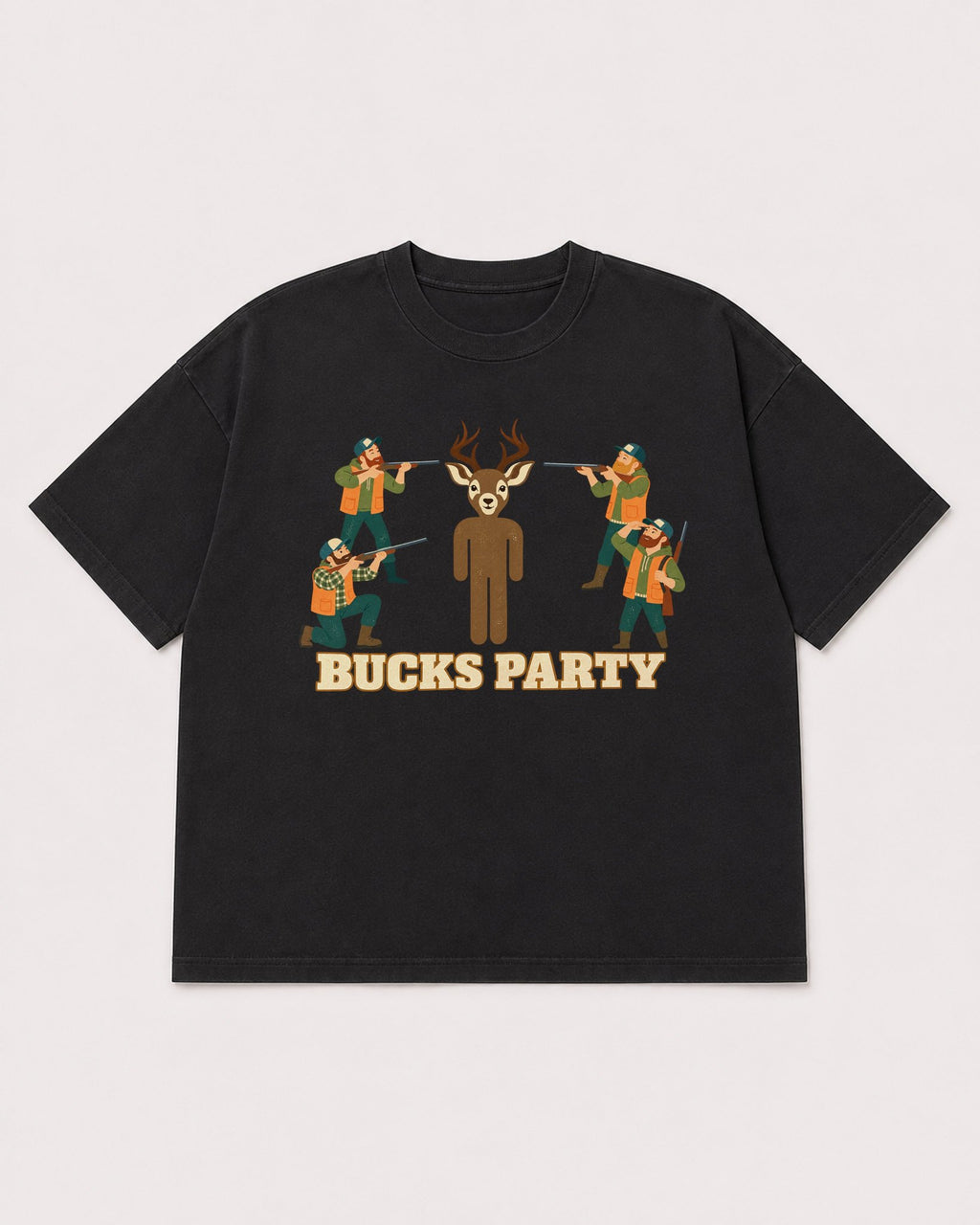 Mockup Boxy Heavyweight Tee Black product