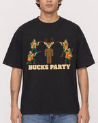 Mockup Boxy Heavyweight Tee Black male close-up 06
