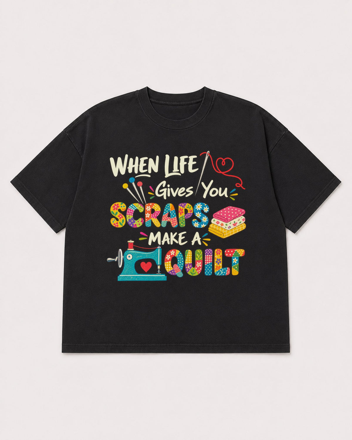 Mockup Boxy Heavyweight Tee Black product