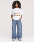 Mockup Boxy Heavyweight Tee White female full-body 05