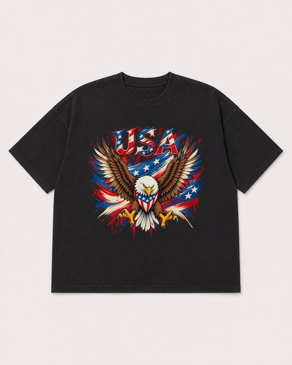 Mockup Boxy Heavyweight Tee Black product