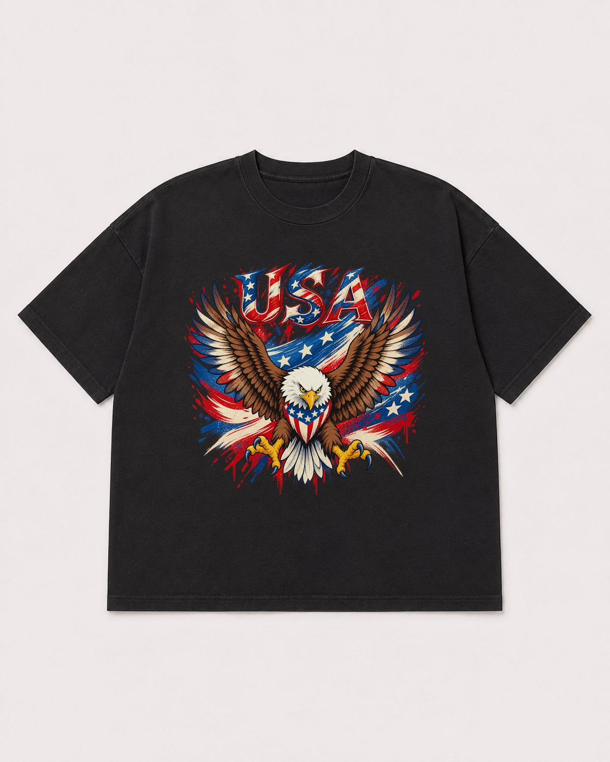 Mockup Boxy Heavyweight Tee Black product