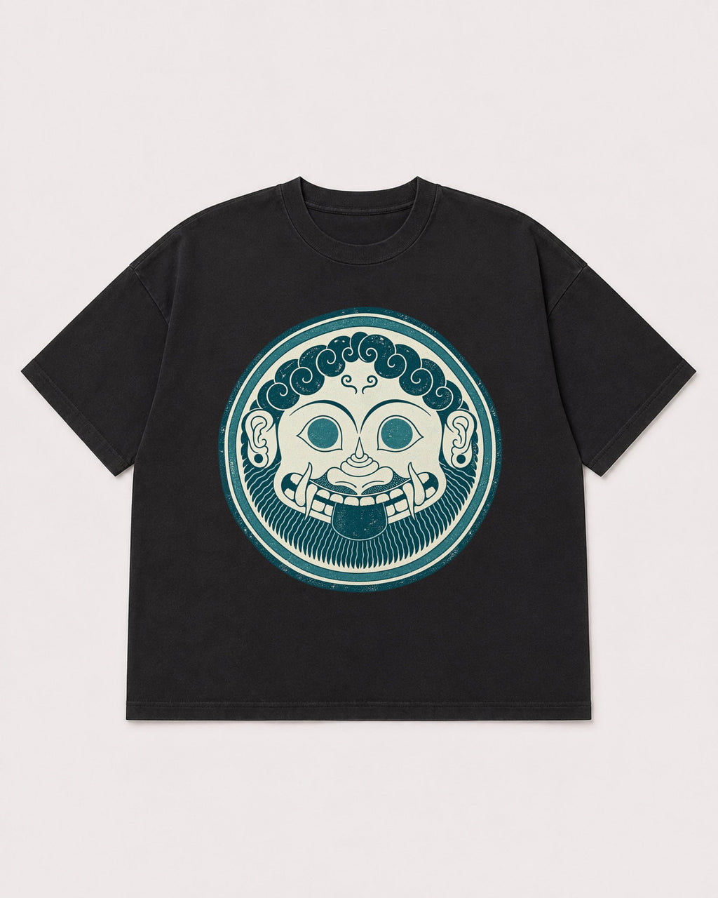 Mockup Boxy Heavyweight Tee Black product