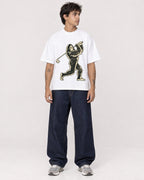 Mockup Boxy Heavyweight Tee White male full-body 06