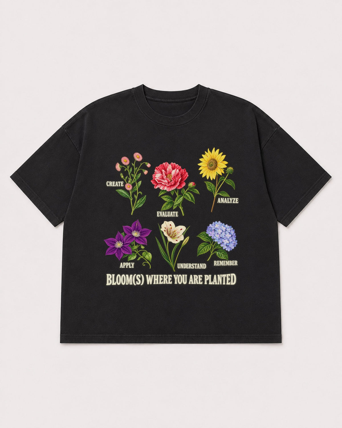 Mockup Boxy Heavyweight Tee Black product