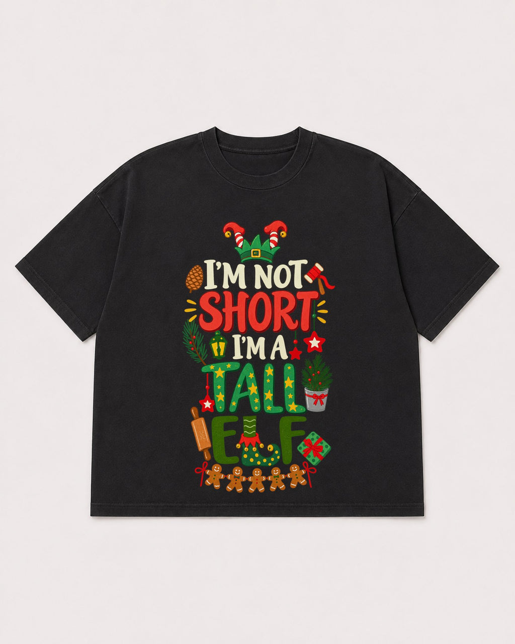 Mockup Boxy Heavyweight Tee Black product