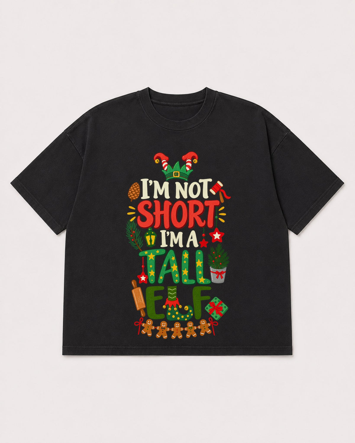 Mockup Boxy Heavyweight Tee Black product