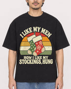 Mockup Boxy Heavyweight Tee Black male close-up 02