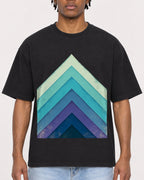 Mockup Boxy Heavyweight Tee Black male close-up 05
