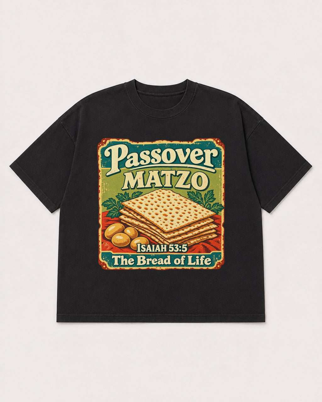 Mockup Boxy Heavyweight Tee Black product