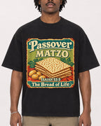 Mockup Boxy Heavyweight Tee Black male close-up 04