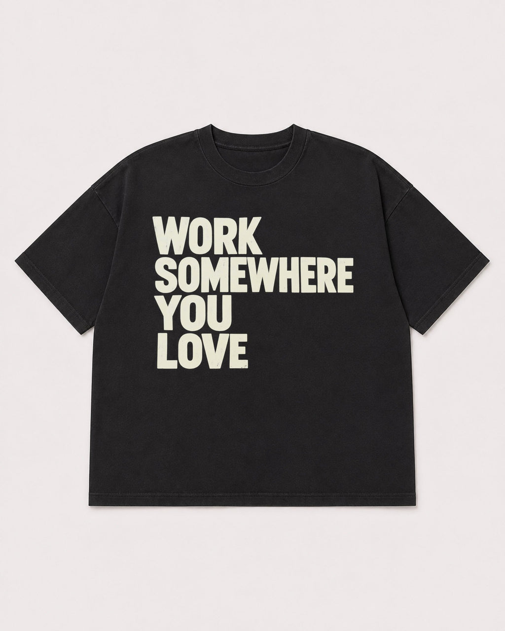 Mockup Boxy Heavyweight Tee Black product