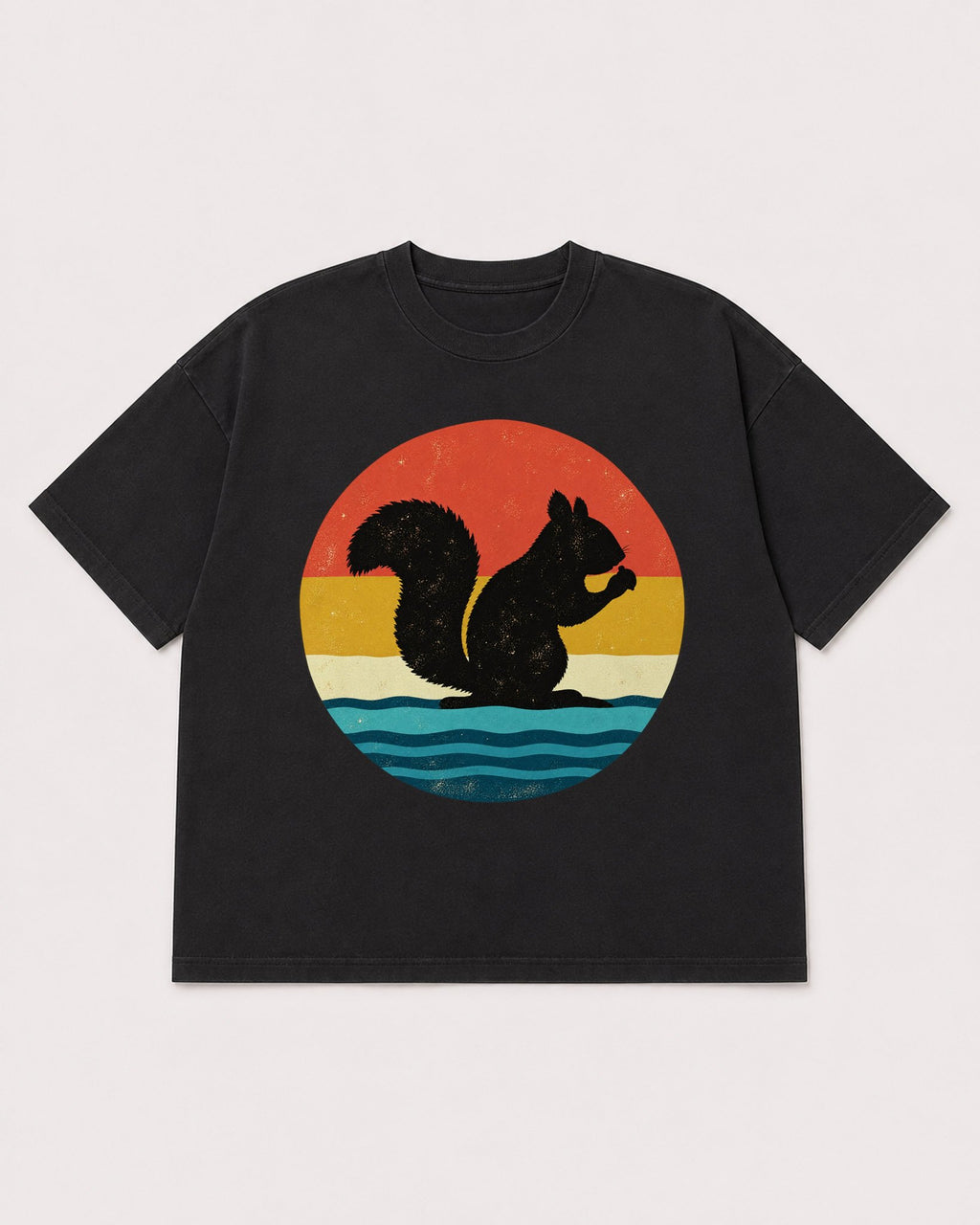 Mockup Boxy Heavyweight Tee Black product