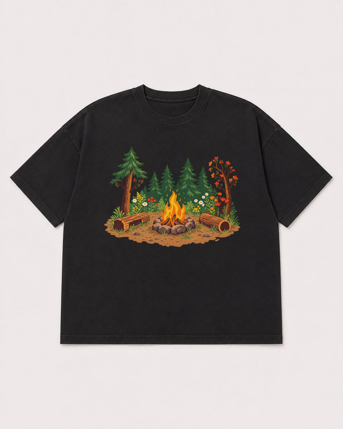 Mockup Boxy Heavyweight Tee Black product