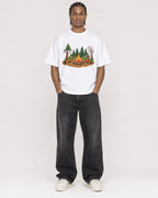 Mockup Boxy Heavyweight Tee White male full-body 25