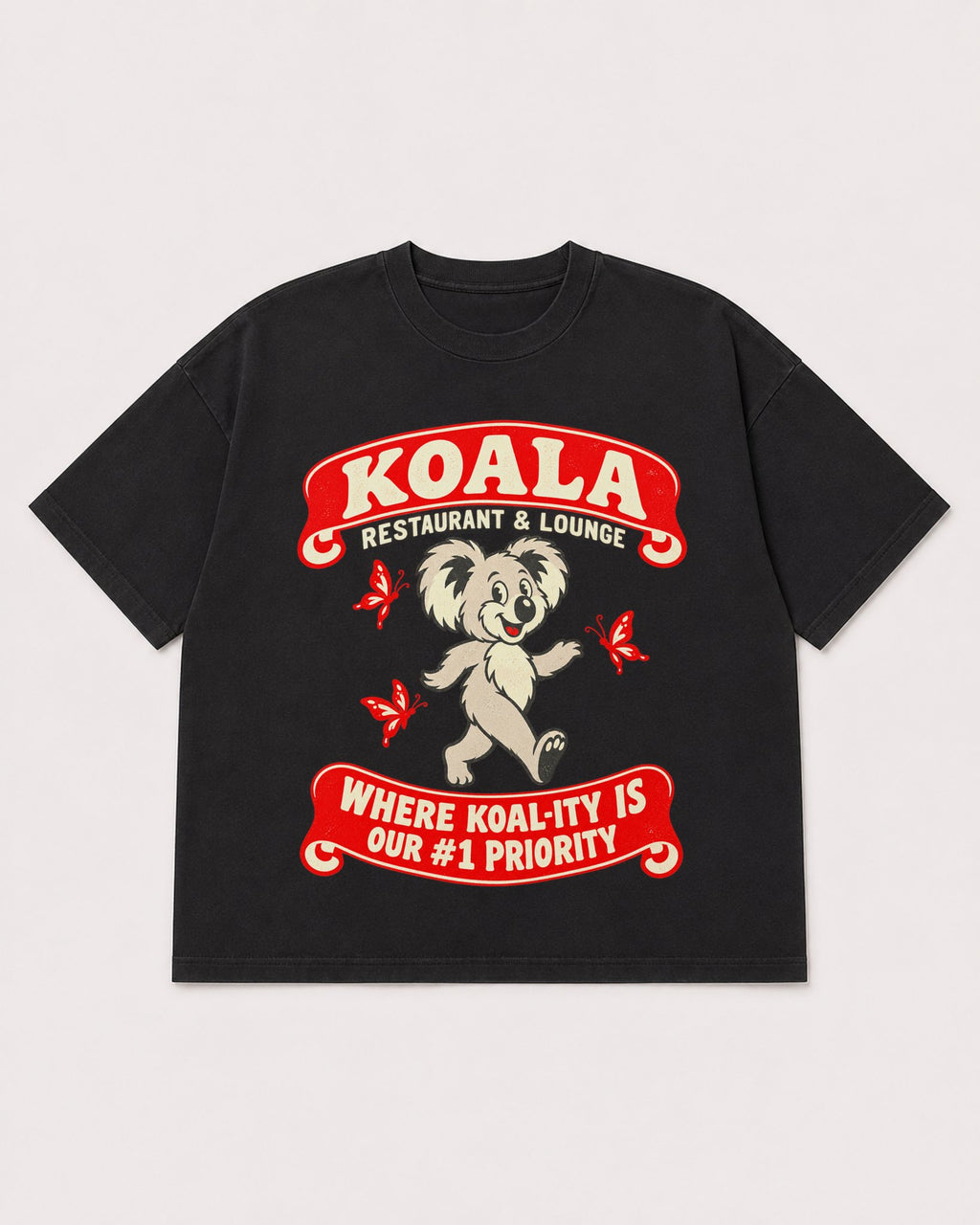 Mockup Boxy Heavyweight Tee Black product