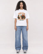 Mockup Boxy Heavyweight Tee White female full-body 10