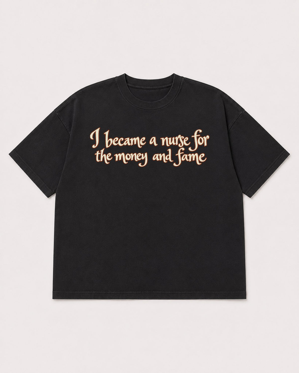 Mockup Boxy Heavyweight Tee Black product
