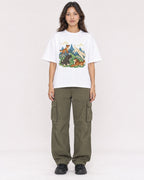 Mockup Boxy Heavyweight Tee White female full-body 02