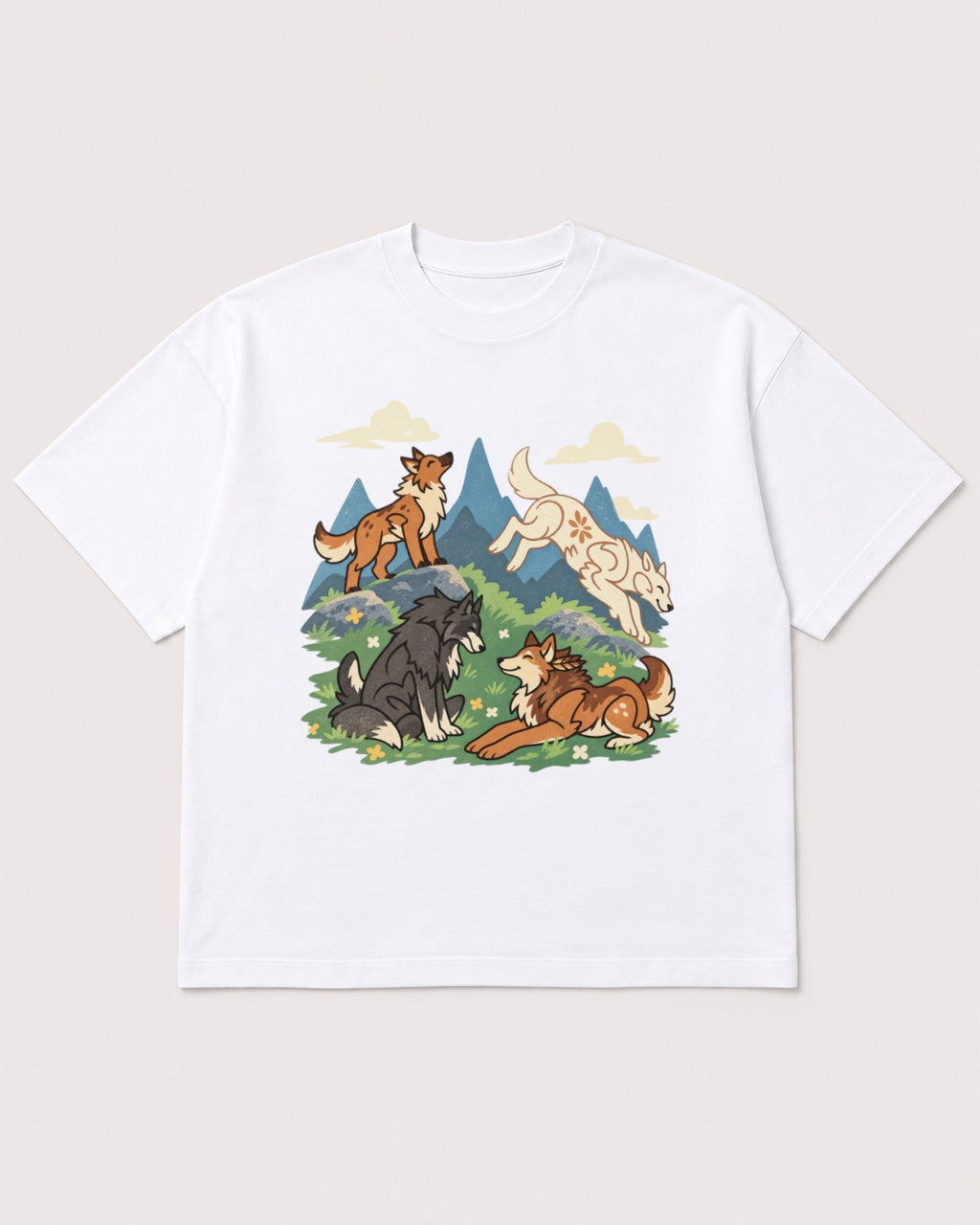 Mockup Boxy Heavyweight Tee White product