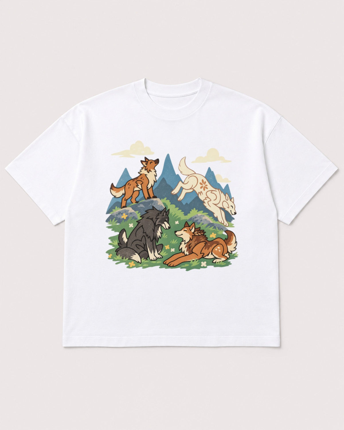 Mockup Boxy Heavyweight Tee White product