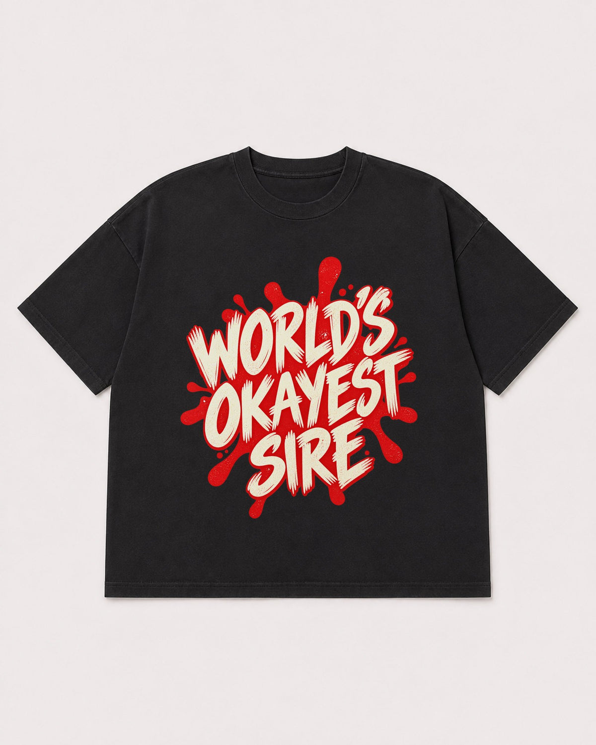 Mockup Boxy Heavyweight Tee Black product