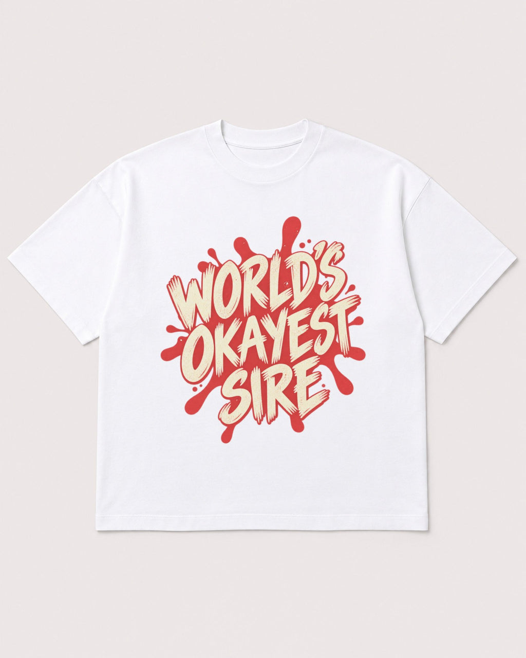 Mockup Boxy Heavyweight Tee White product