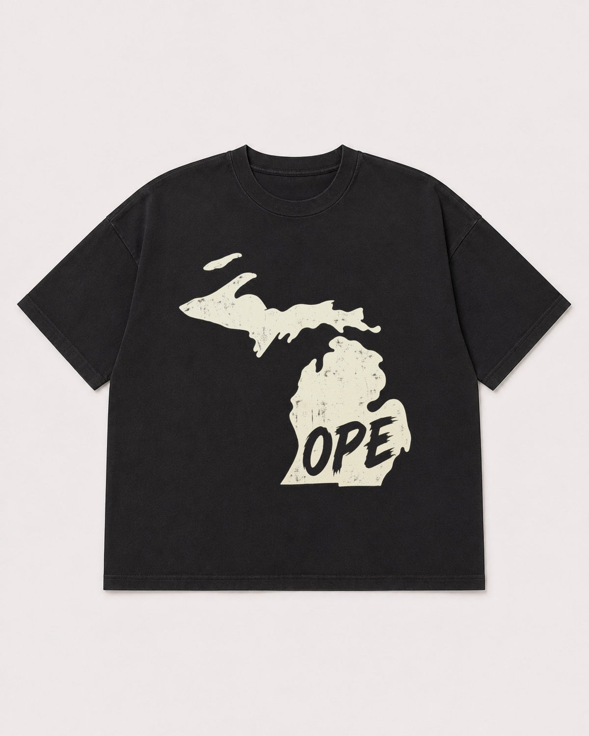 Mockup Boxy Heavyweight Tee Black product