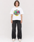 Mockup Boxy Heavyweight Tee White female full-body 18