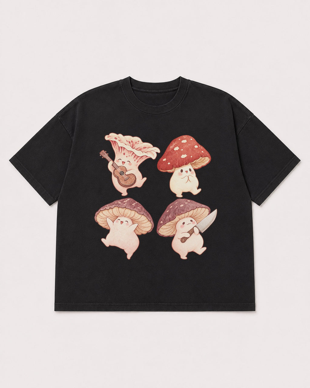 Mockup Boxy Heavyweight Tee Black product