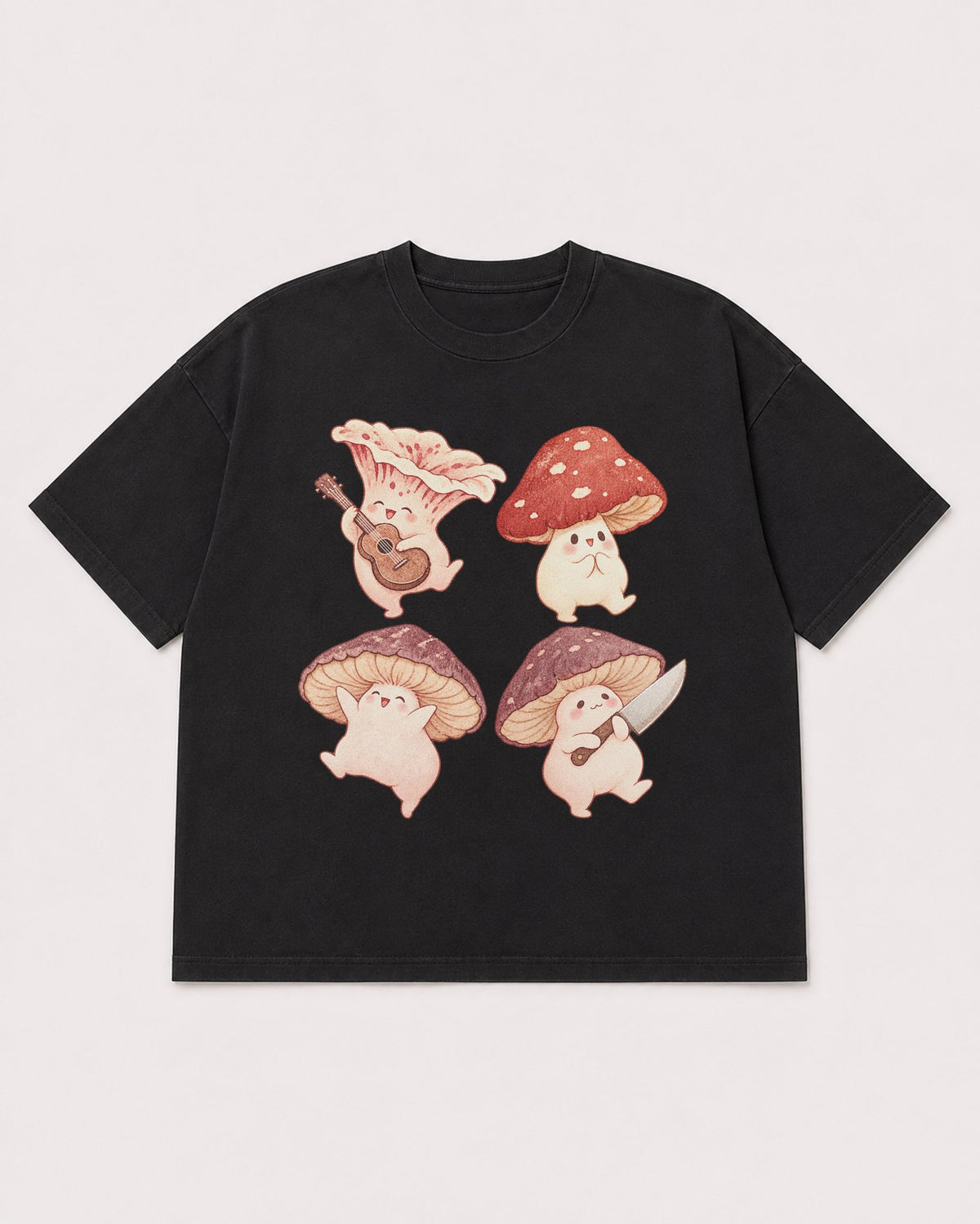 Mockup Boxy Heavyweight Tee Black product