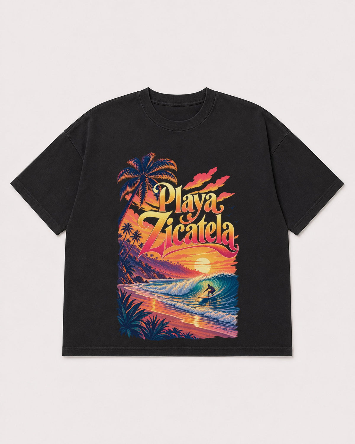 Mockup Boxy Heavyweight Tee Black product