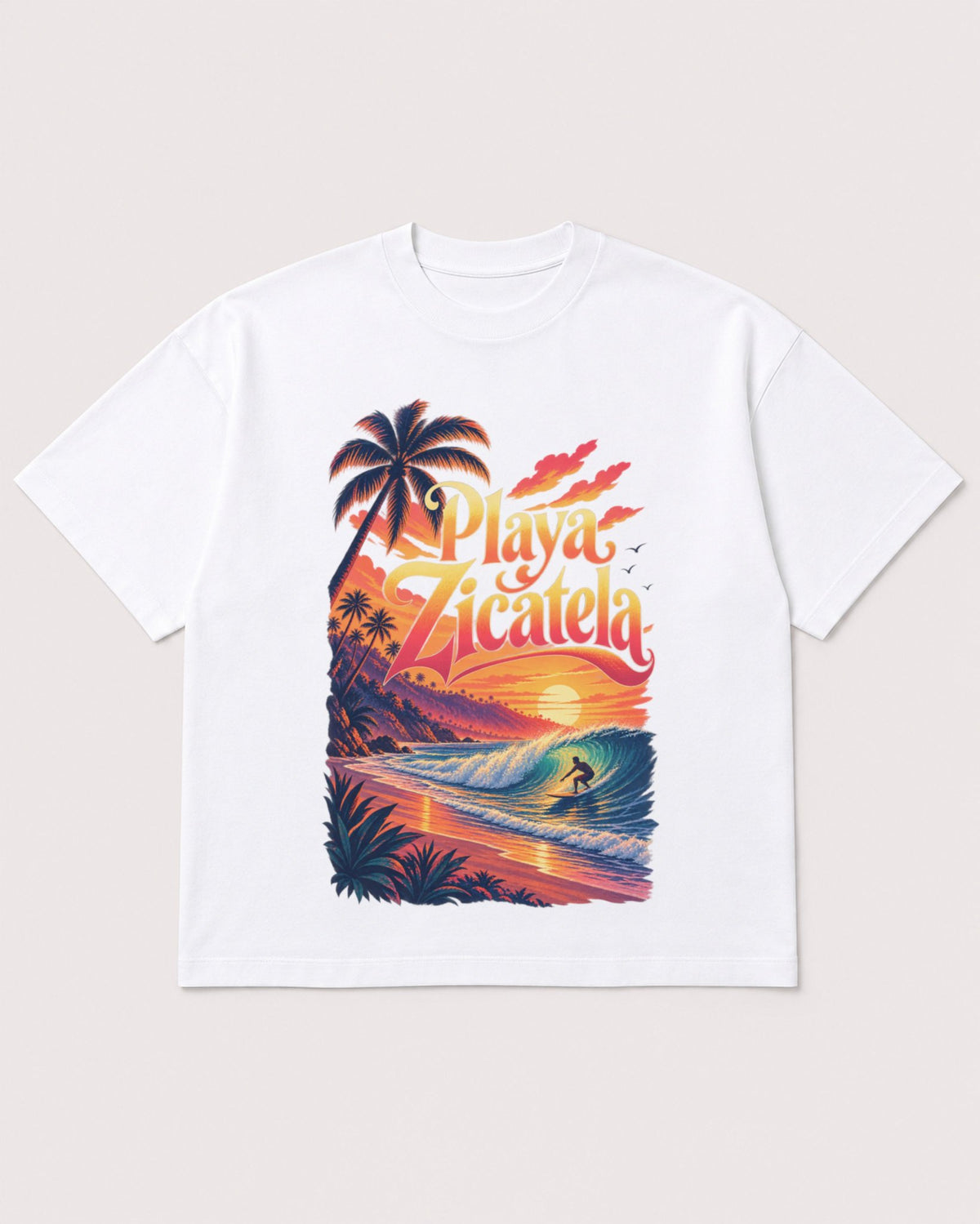Mockup Boxy Heavyweight Tee White product
