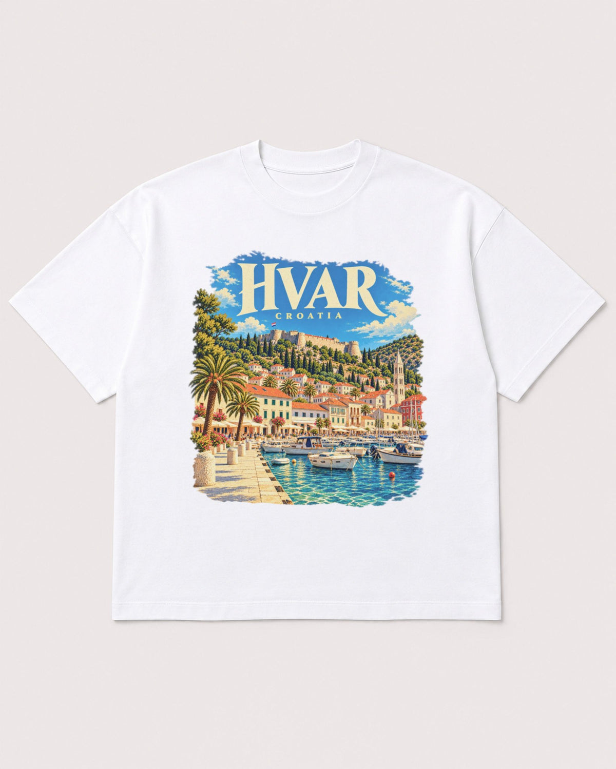 Mockup Boxy Heavyweight Tee White product