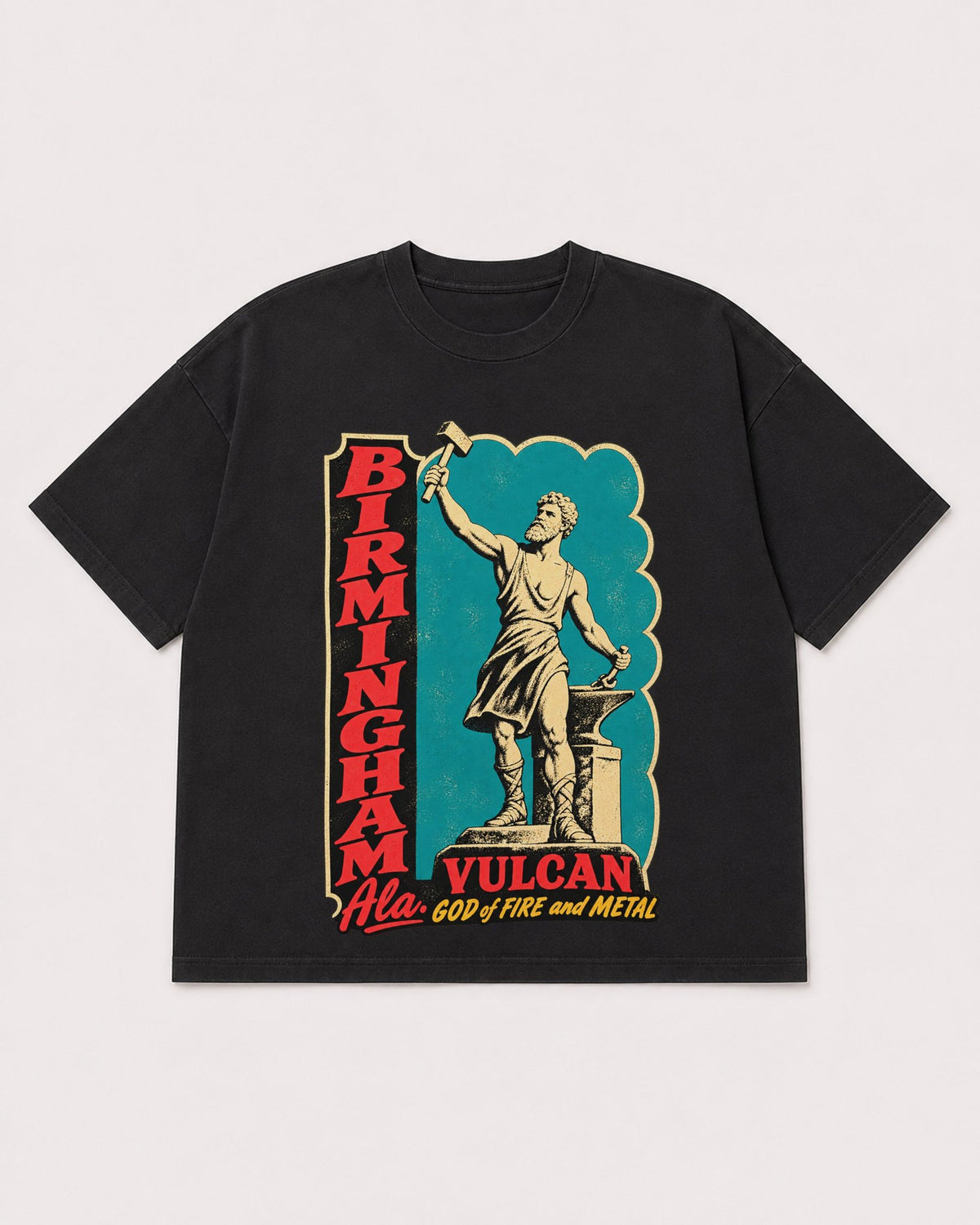 Mockup Boxy Heavyweight Tee Black product