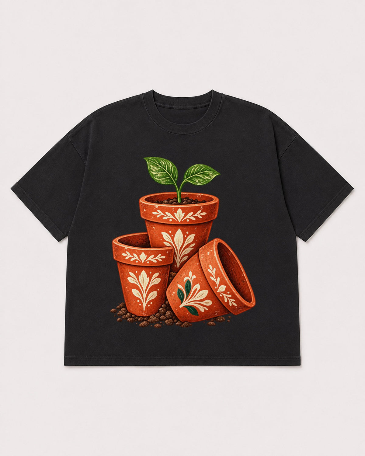 Mockup Boxy Heavyweight Tee Black product