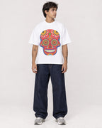 Mockup Boxy Heavyweight Tee White male full-body 06