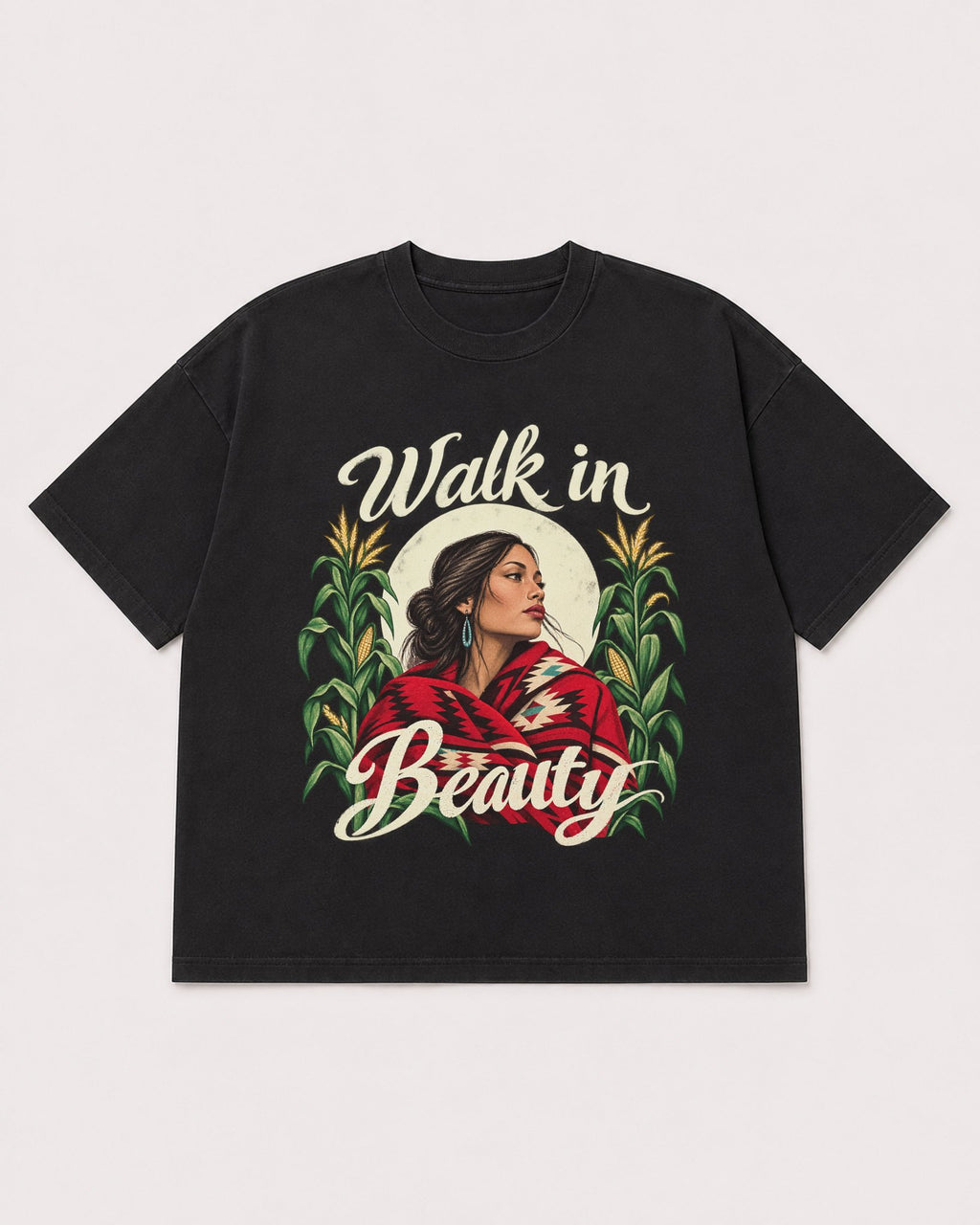 Mockup Boxy Heavyweight Tee Black product